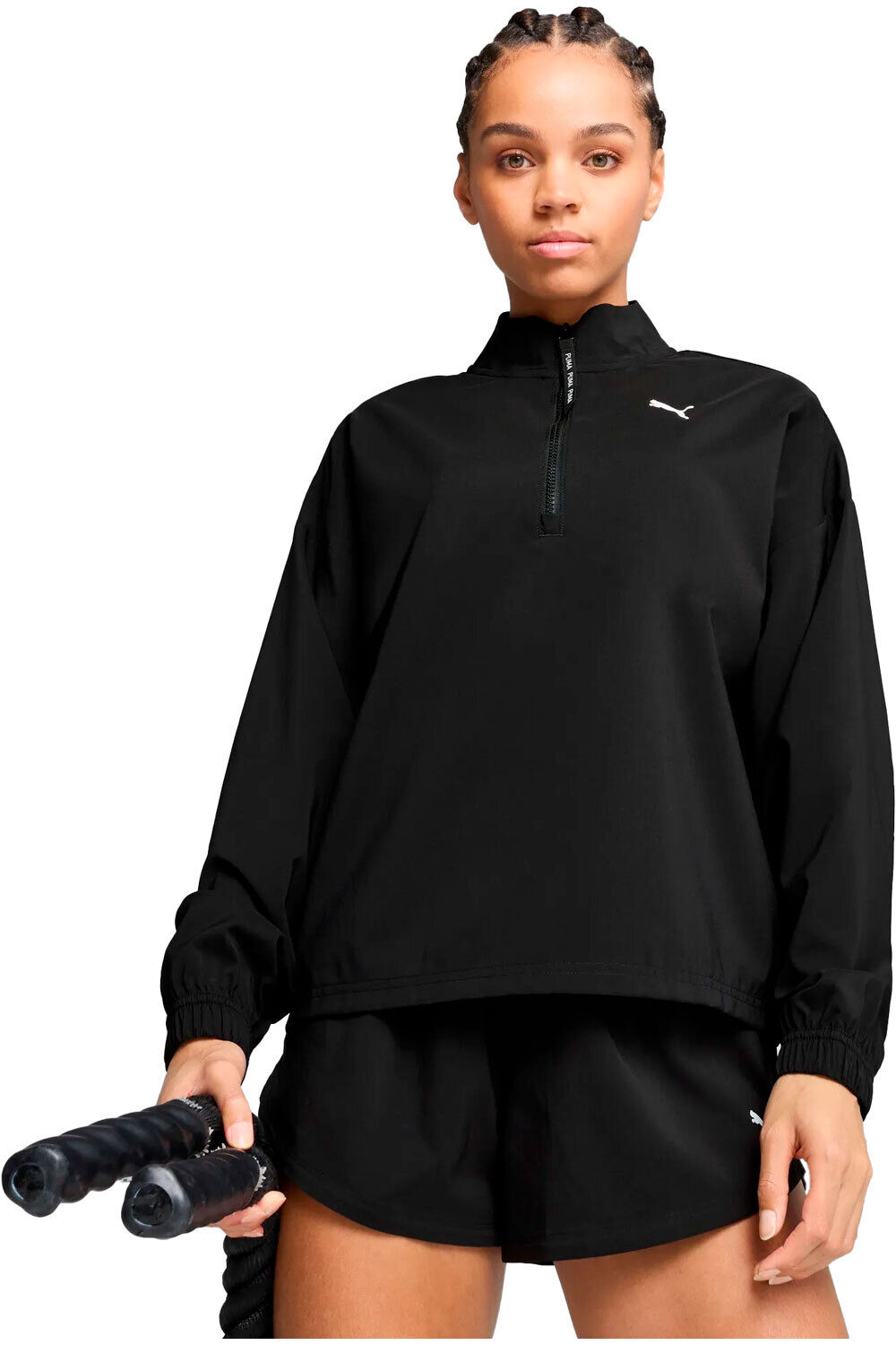 Puma sudaderas deportivas mujer W PUMA STRONG WOVEN vista frontal