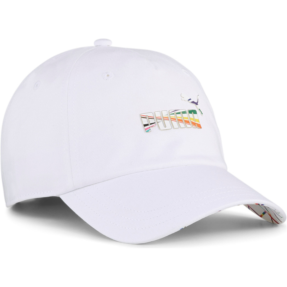 Puma visera lona ESS LOVE UNITED BB Cap vista frontal