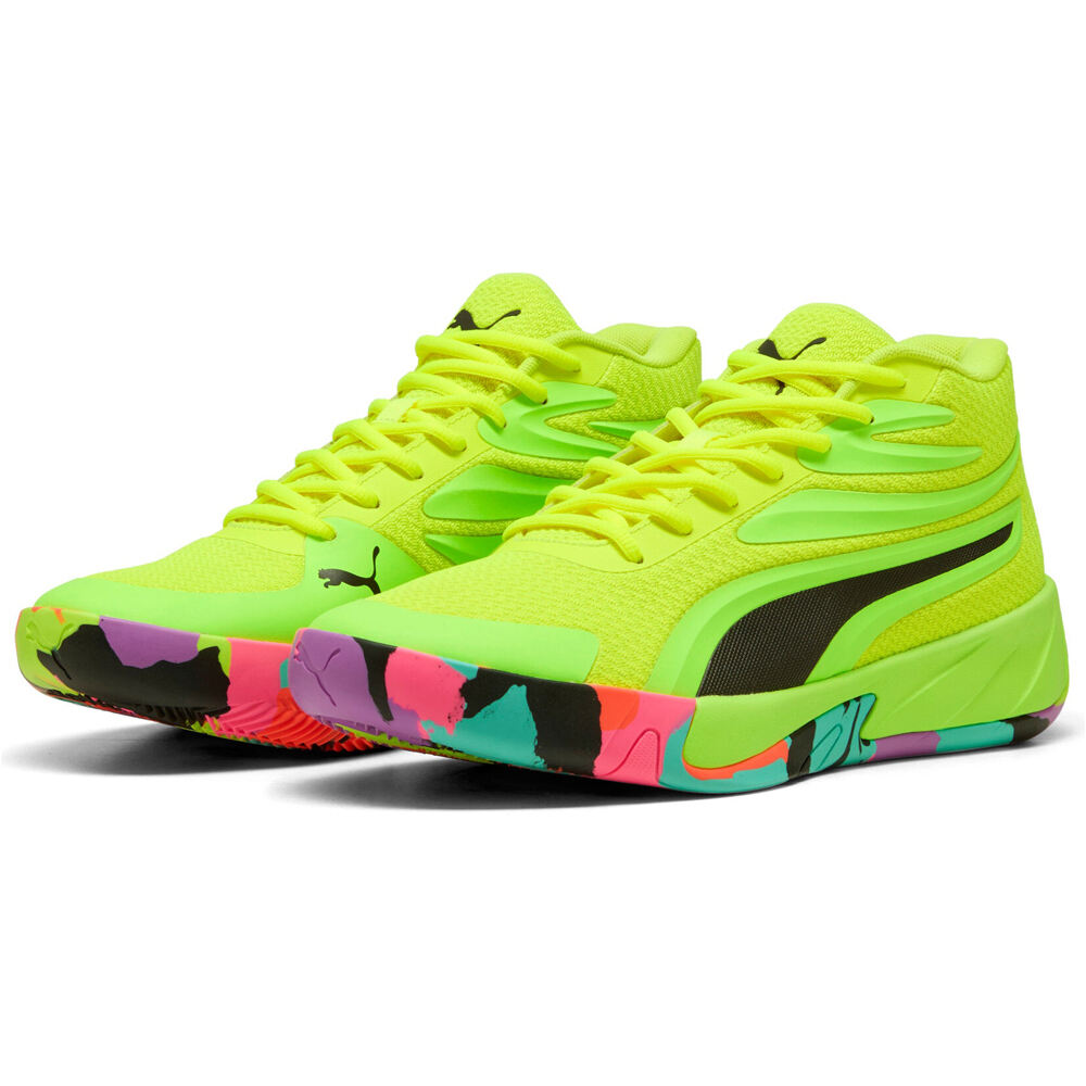 Puma zapatilla baloncesto Court Pro Marble lateral interior