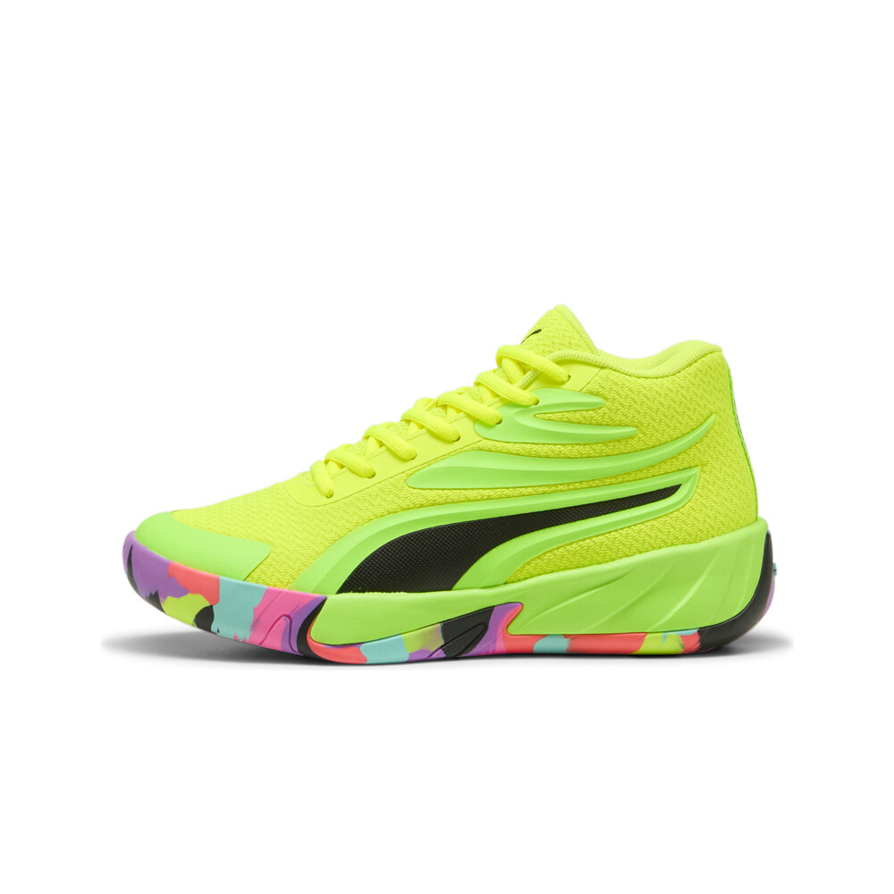 Puma zapatilla baloncesto niños Court Pro Marble JR lateral exterior