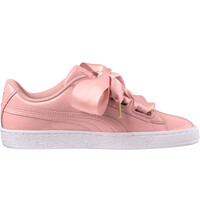 Puma zapatilla moda mujer Basket Heart Patent Wn's Peach puntera