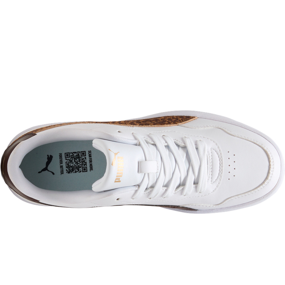 Puma zapatilla moda mujer Court Lally Skye Fel vista superior