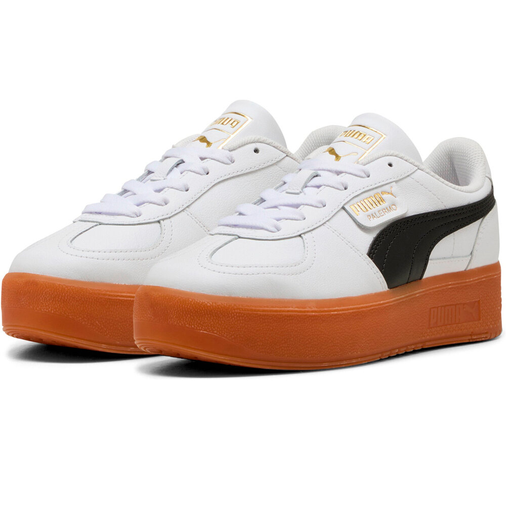 Puma zapatilla moda mujer Palermo Elevata Lth lateral interior