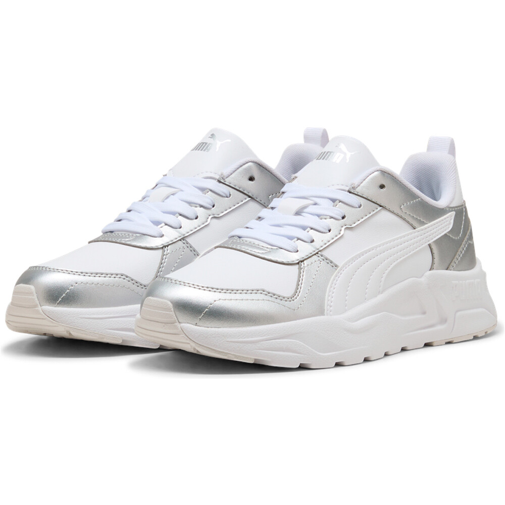 Puma zapatilla moda mujer TRINITY 2 LT Metalli lateral interior