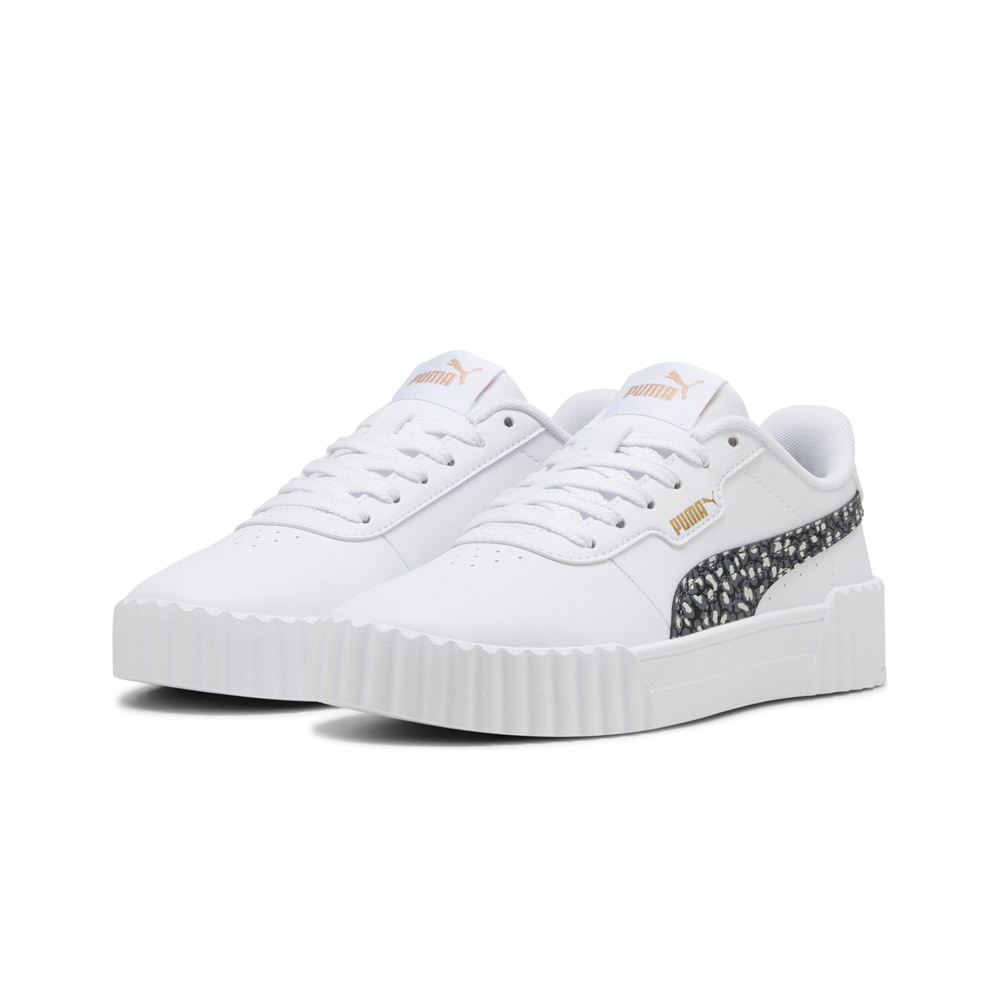 Puma zapatilla moda niño Carina 3.0 Animal Jr lateral interior