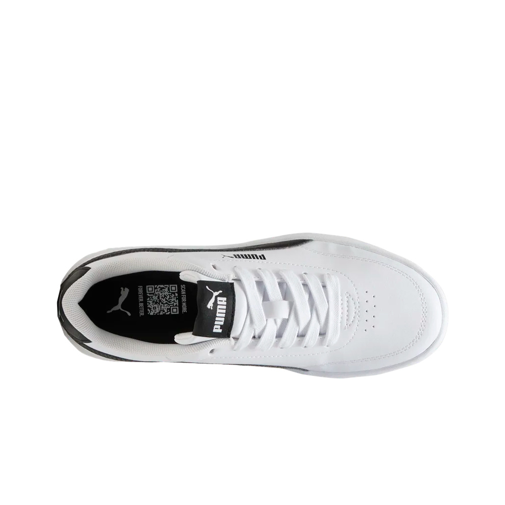 Puma zapatilla moda niño Court Classic Clean vista superior