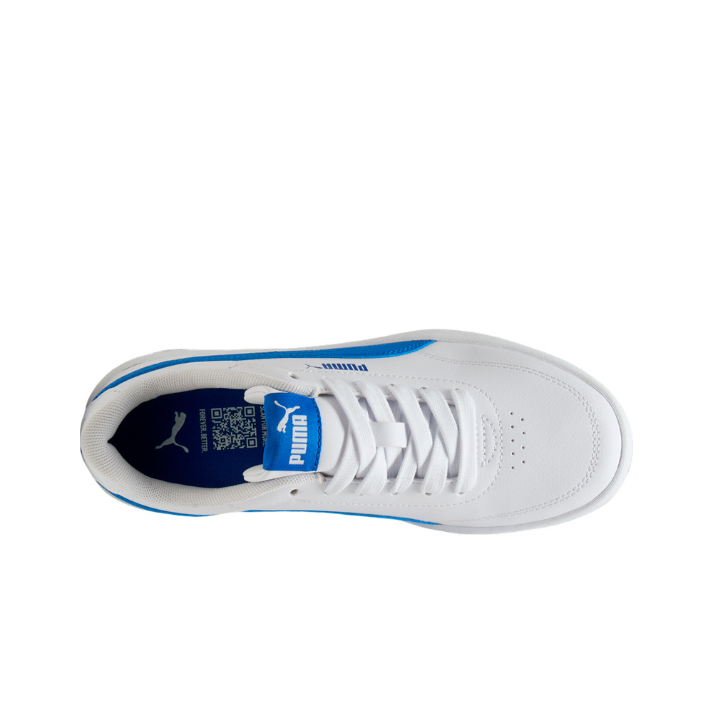 Puma zapatilla moda niño Court Classic Clean vista superior