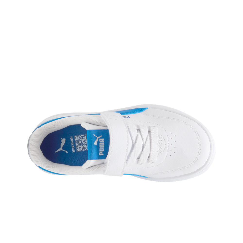 Puma zapatilla moda niño Court Classic Clean vista superior
