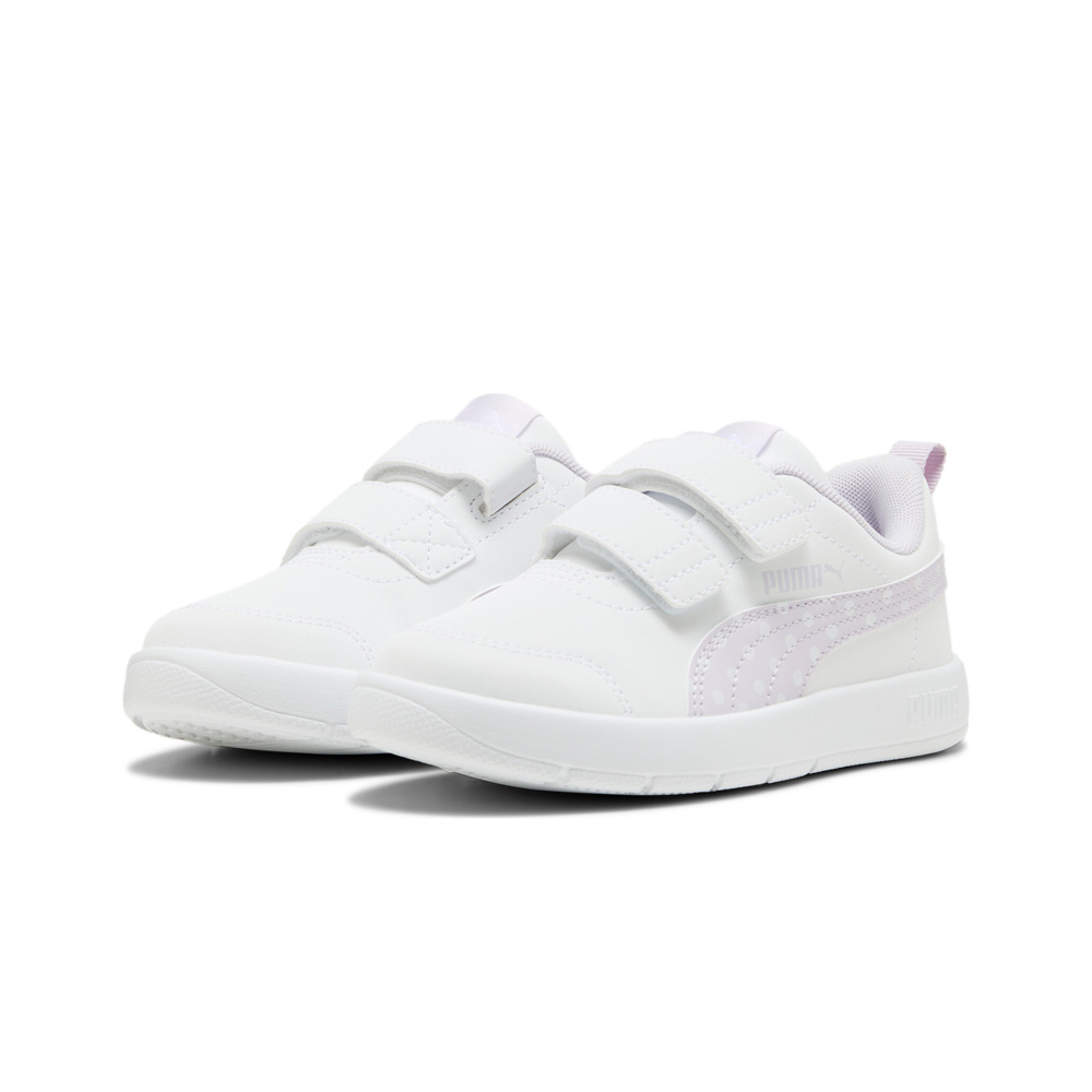 Puma zapatilla moda niño Courtflex V3 Dotty V PS lateral interior