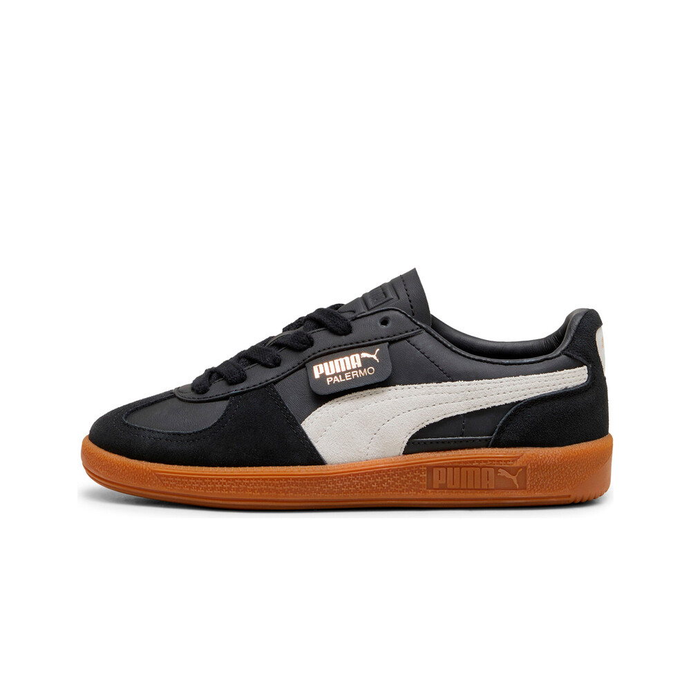 Puma zapatilla moda niño Palermo Lth Jr lateral exterior