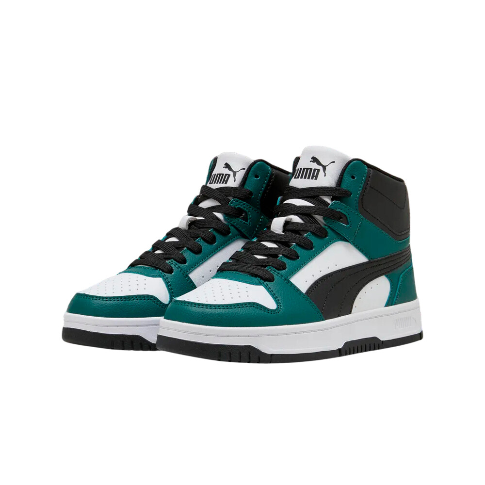 Puma zapatilla moda niño Rebound Slam Mid Jr lateral interior