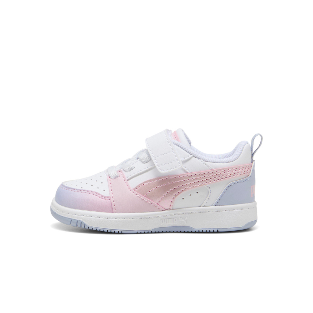 Puma zapatilla multideporte bebe Puma Rebound V6 Lo Blurry Dreams AC+ Inf lateral exterior