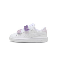Puma zapatilla multideporte bebe Puma Smash 3.0 L Glitter Velcro V Inf lateral exterior