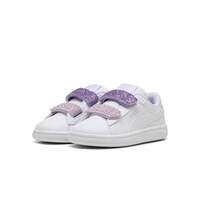 Puma zapatilla multideporte bebe Puma Smash 3.0 L Glitter Velcro V Inf lateral interior