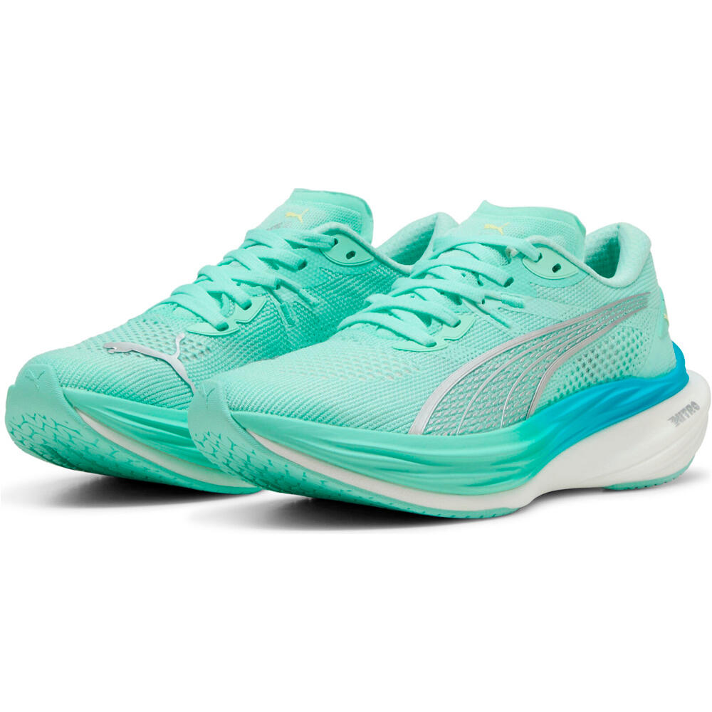 Puma zapatilla running mujer Deviate NITRO 3 Wns lateral interior