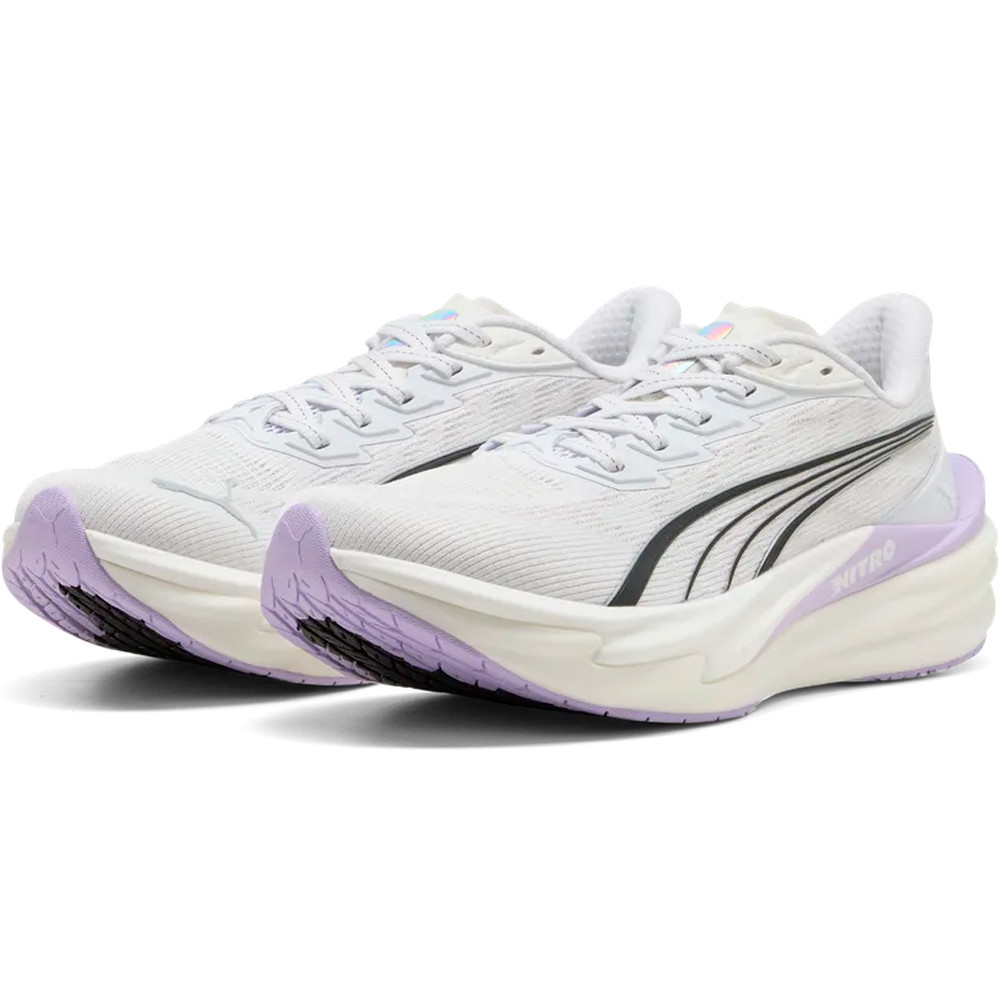 Puma zapatilla running mujer Deviate NITRO 4 Wns lateral interior