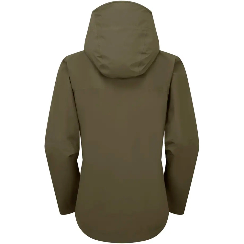 Rab chaqueta impermeable mujer Downpour Jacket Wmns vista trasera
