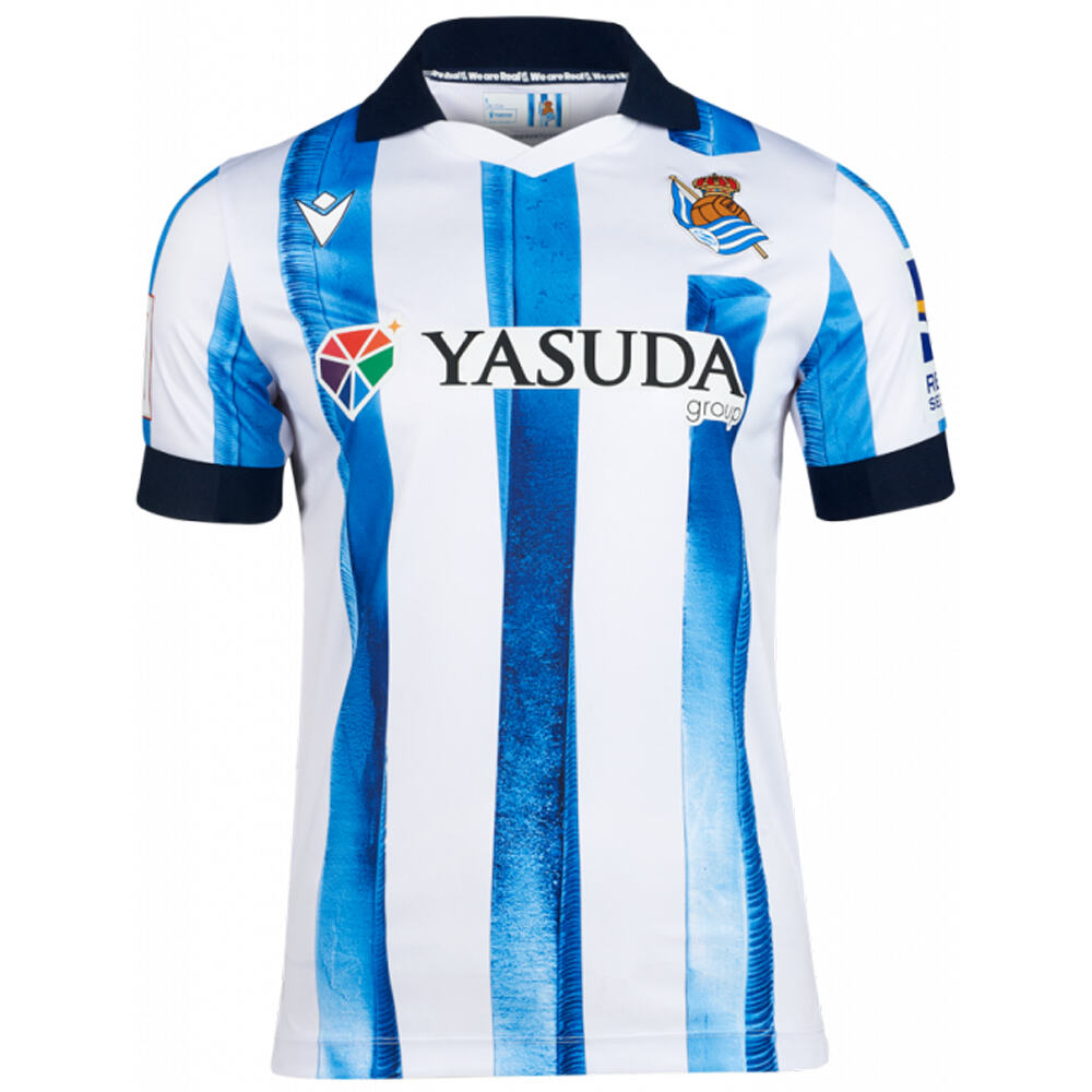 Real Sociedad camiseta de fútbol oficiales R.SOCIEDAD 24 H JSY vista frontal