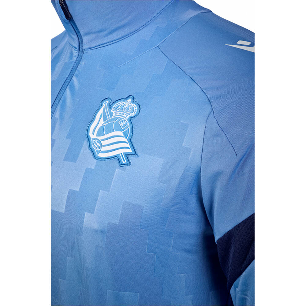 Real Sociedad pantalones fútbol oficiales R.SOCIEDAD 26  PLAYER TRNG 1/4 ZIP TOP SR vista detalle