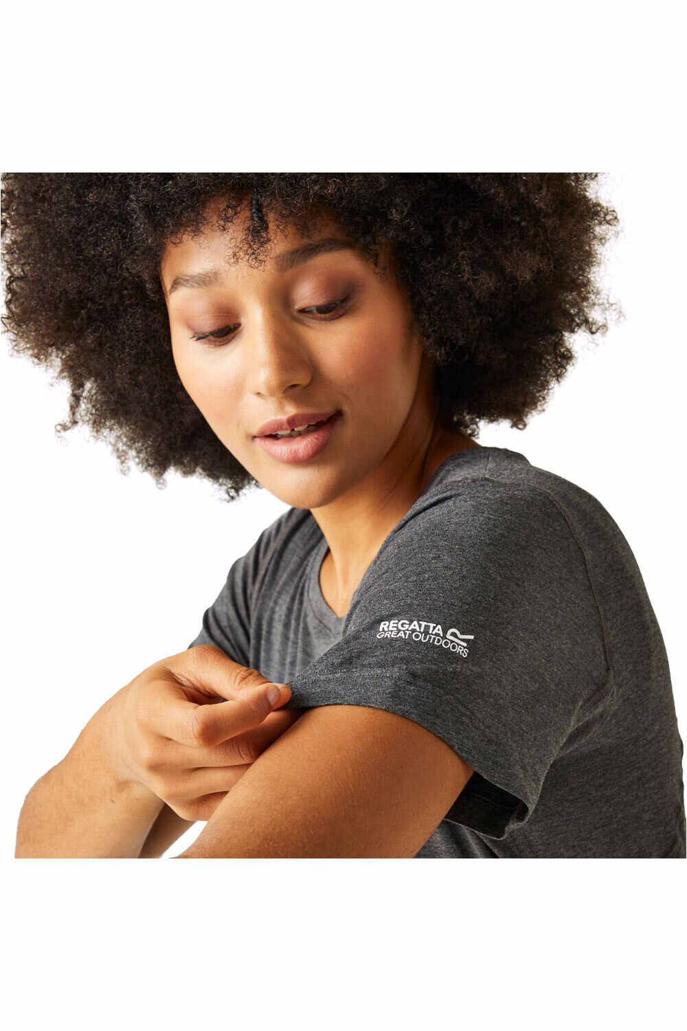 Regatta camiseta montaña manga corta mujer Ballyton vista detalle
