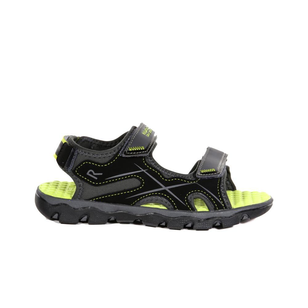Regatta sandalias trekking niño Kota Drift Jnr GRVE lateral exterior