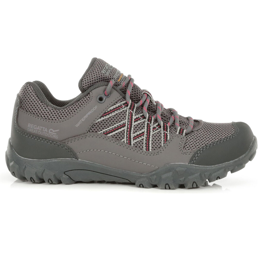 Regatta zapatilla trekking mujer Lady EdgepointIII GRRO lateral exterior