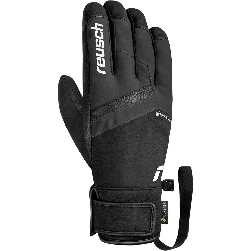 Reusch guantes esquí hombre Reusch Booster GORE-TEX black/white vista trasera