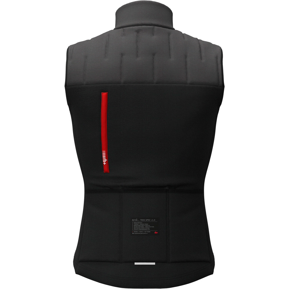 Rh+ cortavientos ciclismo hombre Niva Sleeveless vista trasera