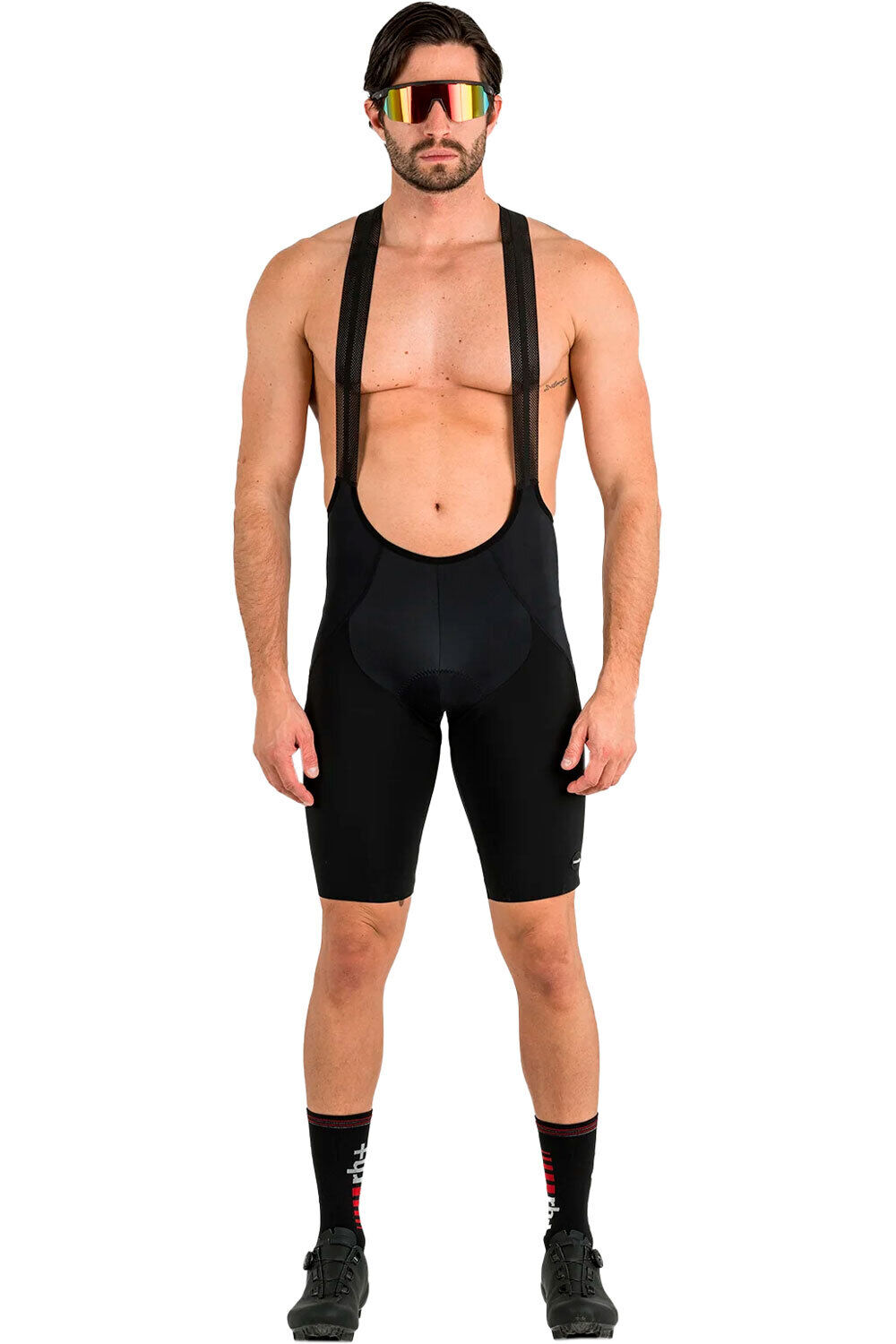 Rh+ culotte corto hombre Explorer Bibshort vista frontal