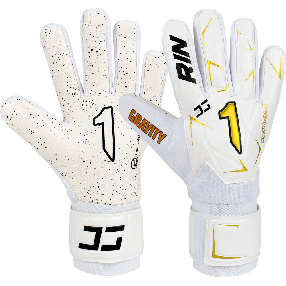 Rinat guantes portero infantil ARES GRAVITY JOAN GARCIA JR BLOR vista frontal