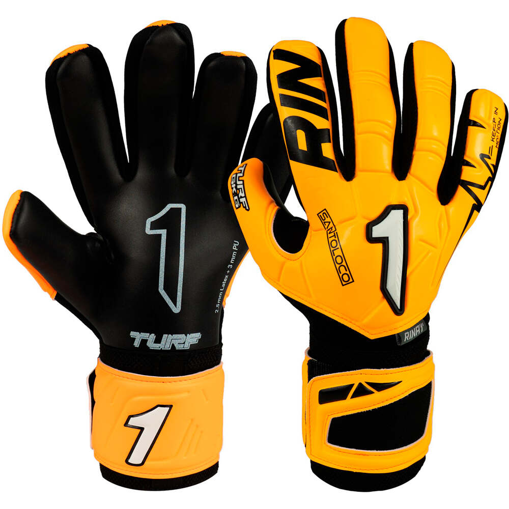 Rinat guantes portero infantil SANTOLOCO TURF JR NA vista frontal