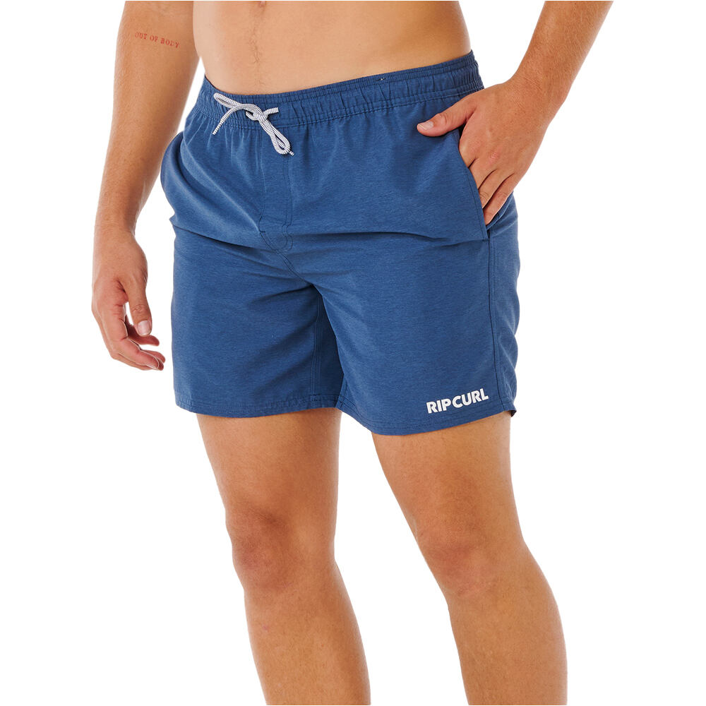 Rip Curl bañador playa hombre STREAMLINE HEATHER VOLLEY vista frontal