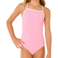 Rip Curl bañador playa niña PREMIUM RIB NEW 1 PIECE-GIRL vista frontal