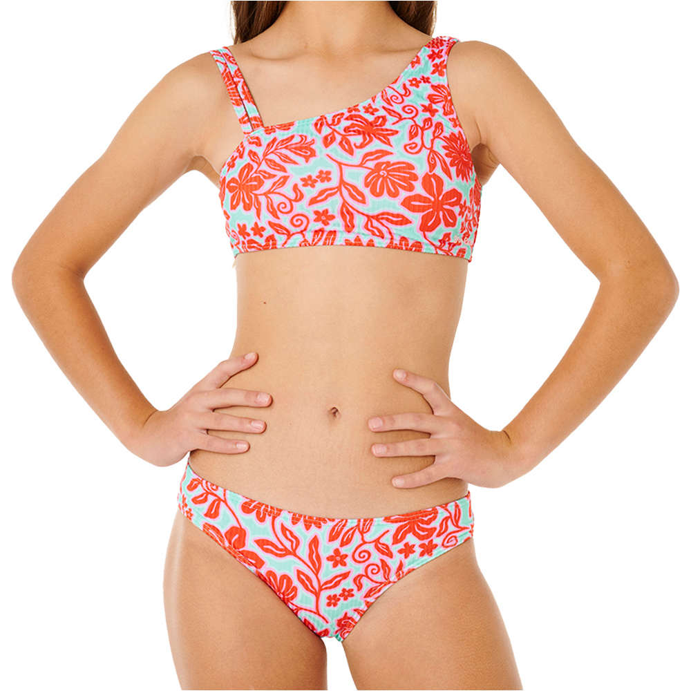 Rip Curl bañador playa niña SUNSHINE SQUAD BIKINI -GIRL vista frontal