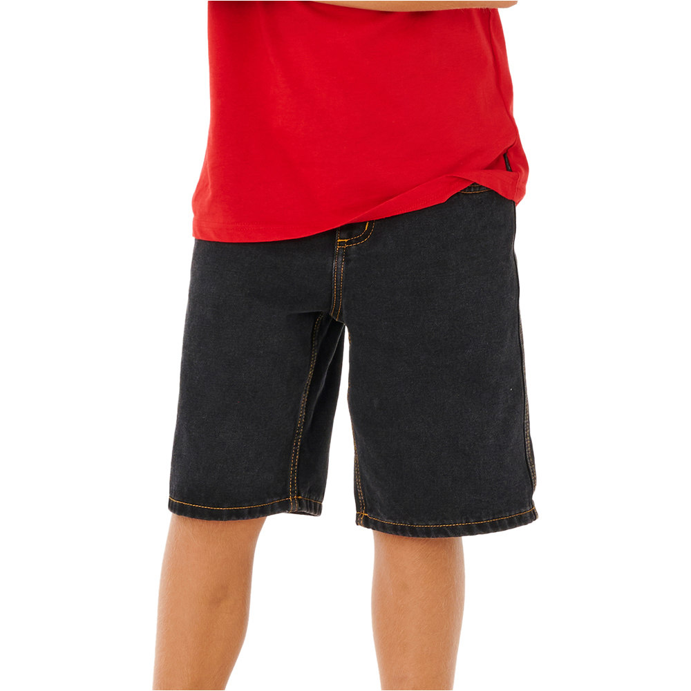 Rip Curl bermuda niño HYPED UP DENIM WALKSHORT-BOY vista frontal