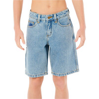 Rip Curl bermuda niño HYPED UP DENIM WALKSHORT-BOY vista frontal