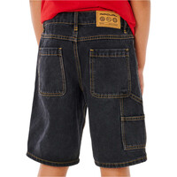 Rip Curl bermuda niño HYPED UP DENIM WALKSHORT-BOY vista trasera