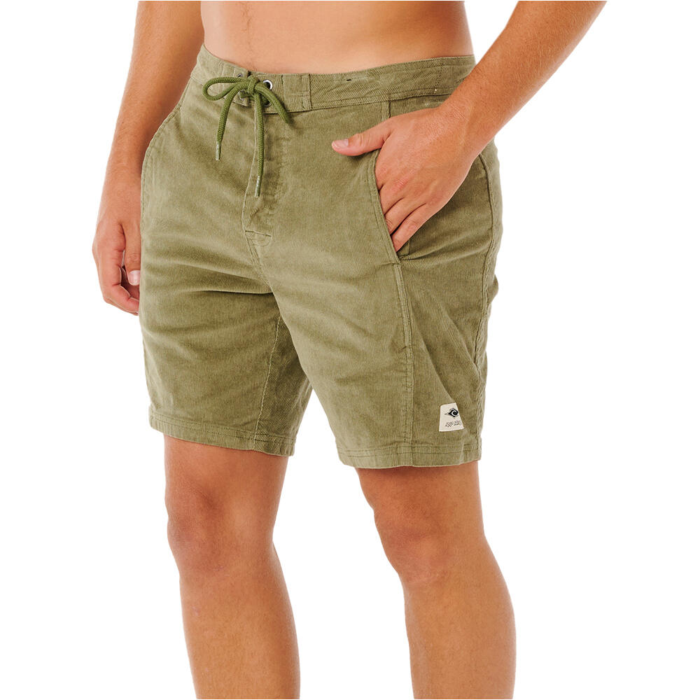 Rip Curl bermudas hombre CLASSIC SURF CORD WALKSHORT vista trasera