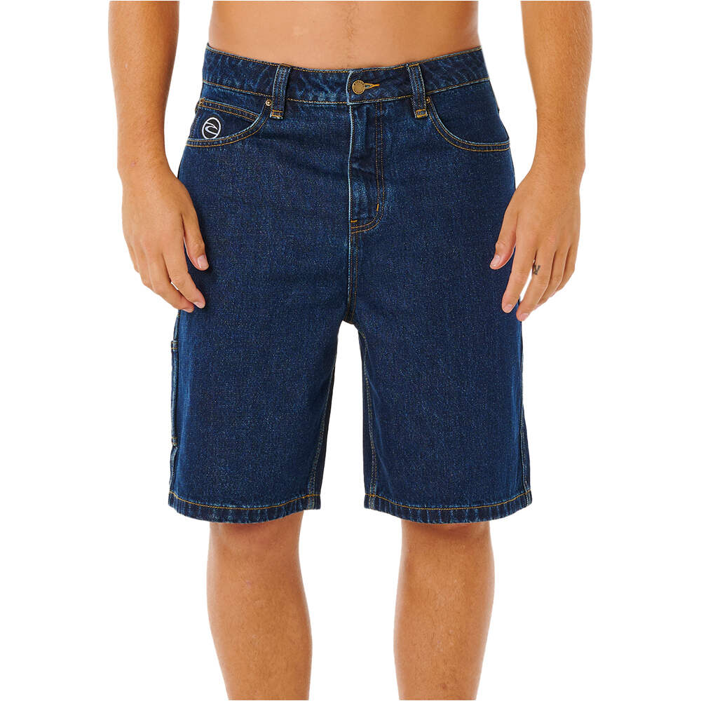 Rip Curl bermudas hombre NU DOSE DENIM WALKSHORT vista frontal