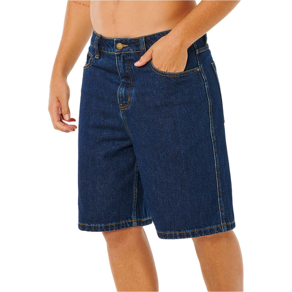 Rip Curl bermudas hombre NU DOSE DENIM WALKSHORT vista trasera