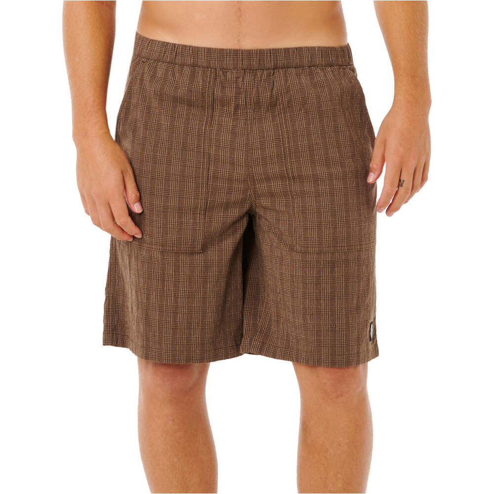 Rip Curl bermudas hombre PREMIUM SURF CHECK VOLLEY vista frontal