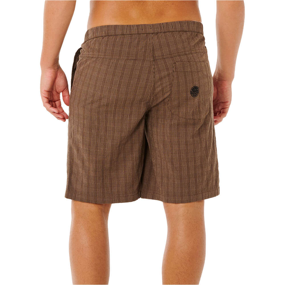 Rip Curl bermudas hombre PREMIUM SURF CHECK VOLLEY vista trasera