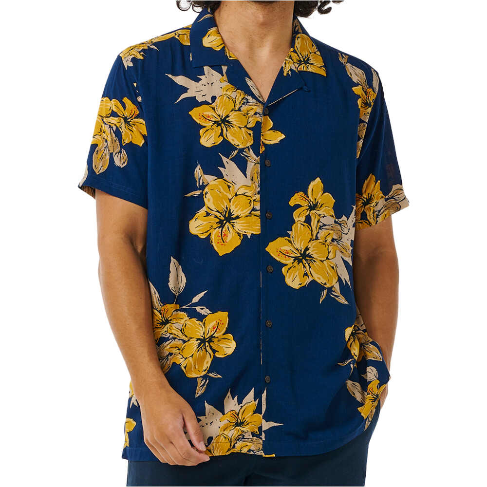 Rip Curl camisa manga corta hombre ALOHA HOTEL S/S SHIRT vista frontal