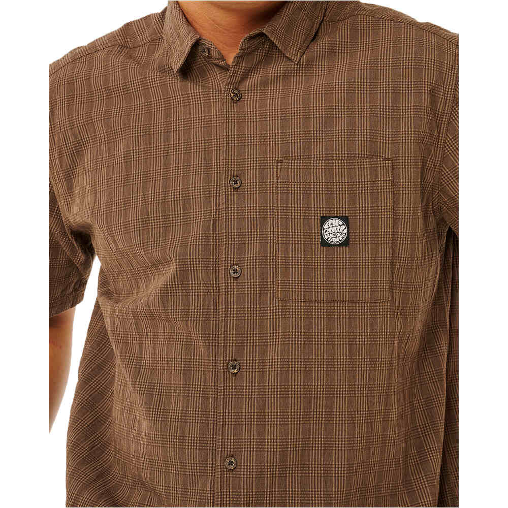 Rip Curl camisa manga corta hombre PREMIUM SURF CHECK S/S vista detalle