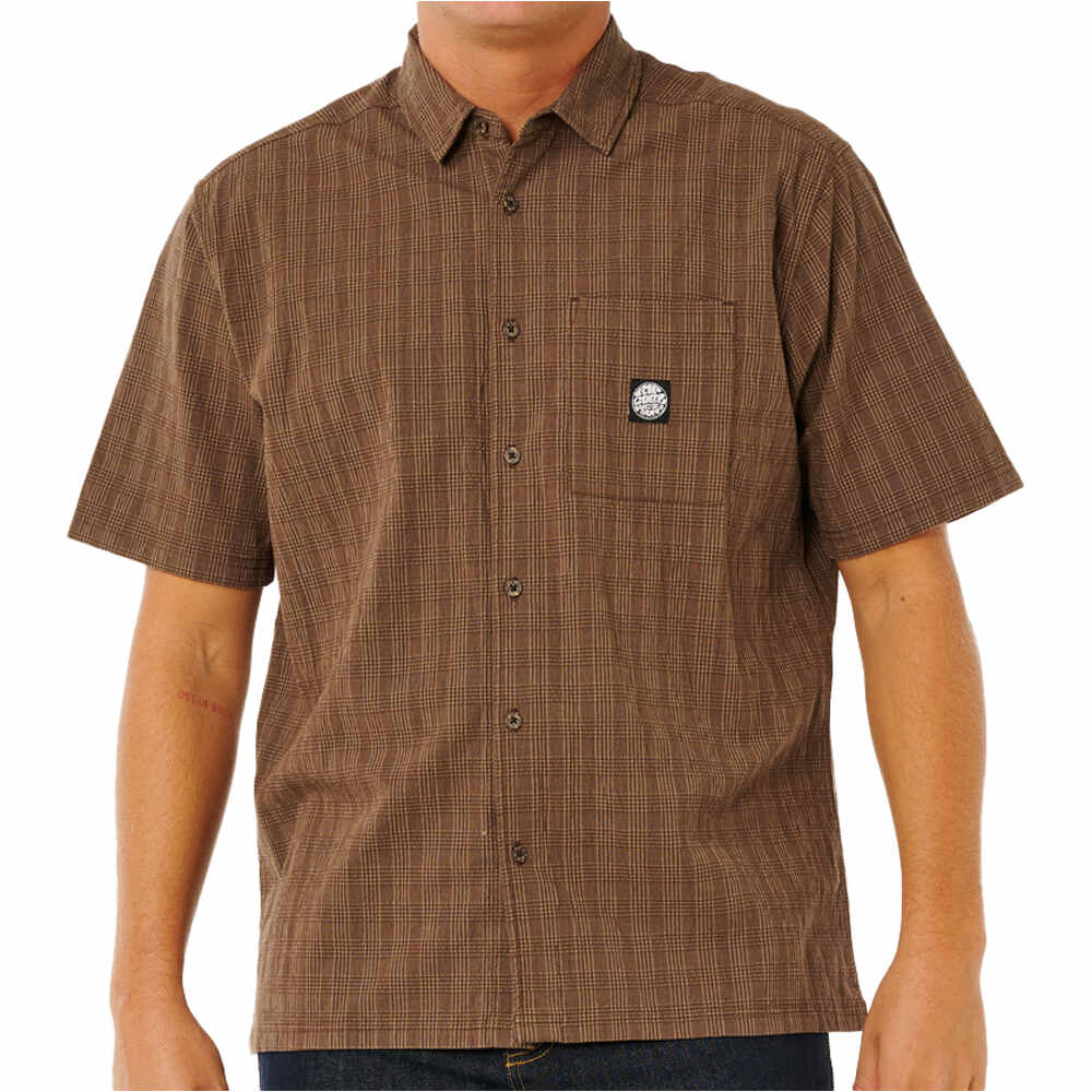 Rip Curl camisa manga corta hombre PREMIUM SURF CHECK S/S vista frontal
