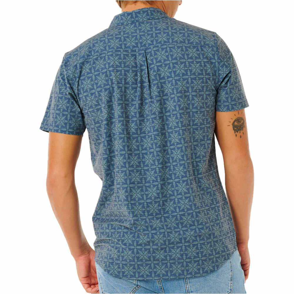 Rip Curl camisa manga corta hombre SESSIONS AEROTECH S/S SHIRT vista trasera