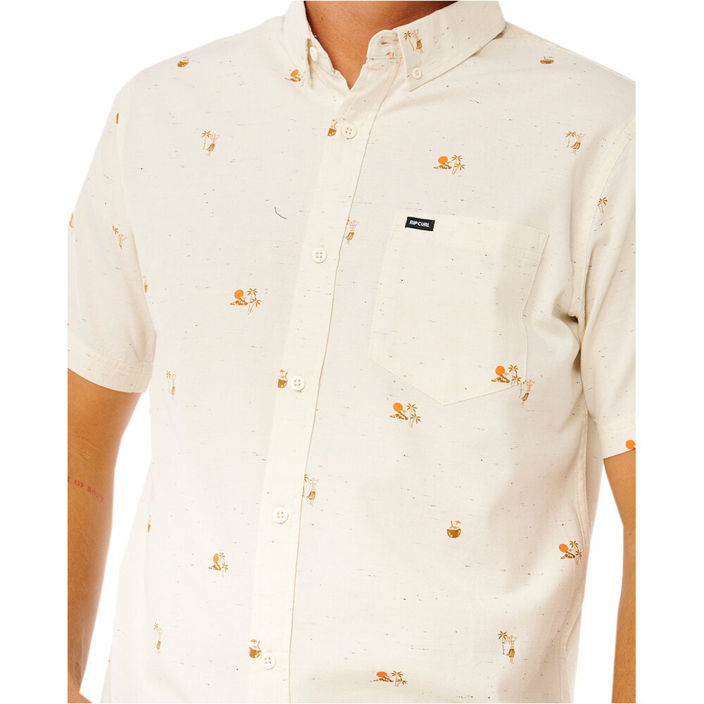 Rip Curl camisa manga corta hombre SKELLY BREACH S/S SHIRT vista detalle