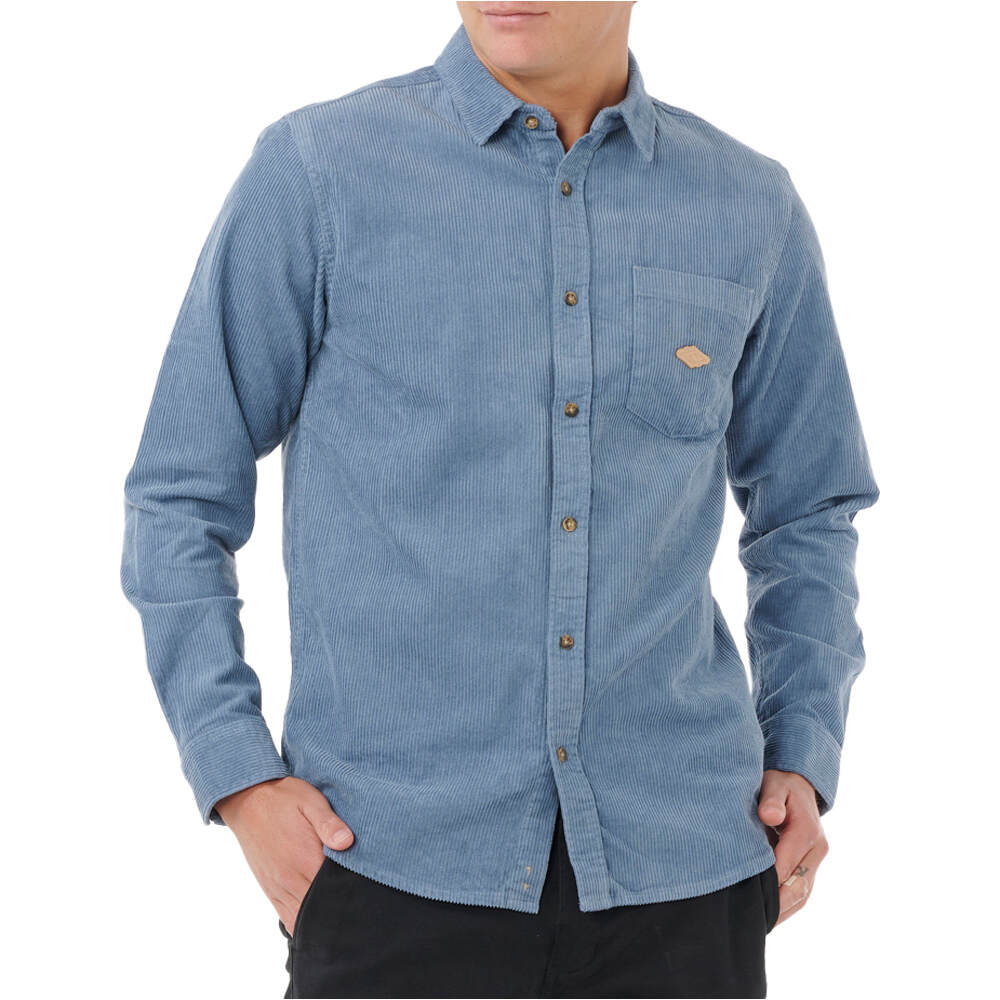 Rip Curl camisa manga larga hombre CLASSIC SURF CORD L/S SHIRT vista frontal