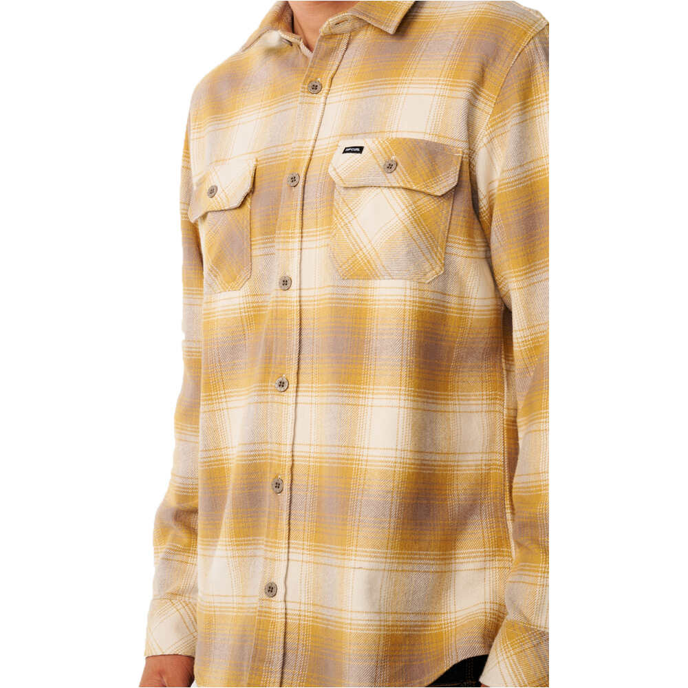 Rip Curl camisa manga larga hombre CLASSIC SURF COUNT FLANNEL vista detalle