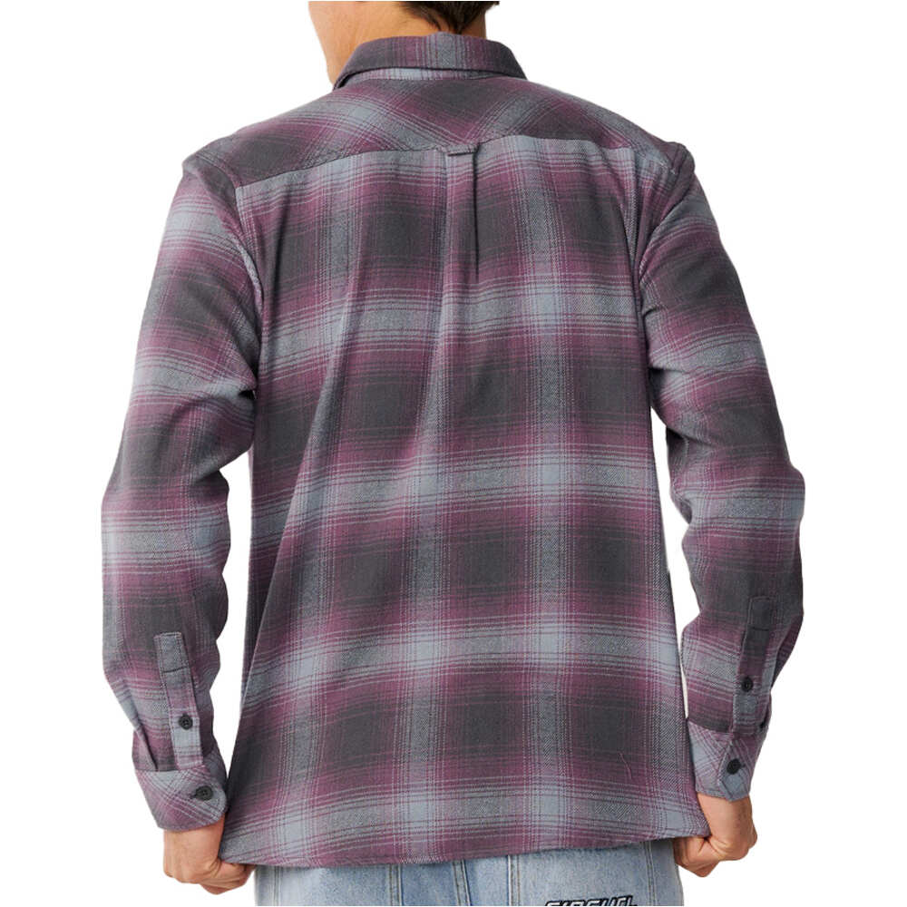 Rip Curl camisa manga larga hombre CLASSIC SURF COUNT FLANNEL vista trasera